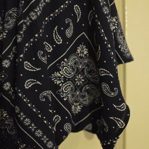 Forever 21 Dark Blue Paisley Maxi Dress